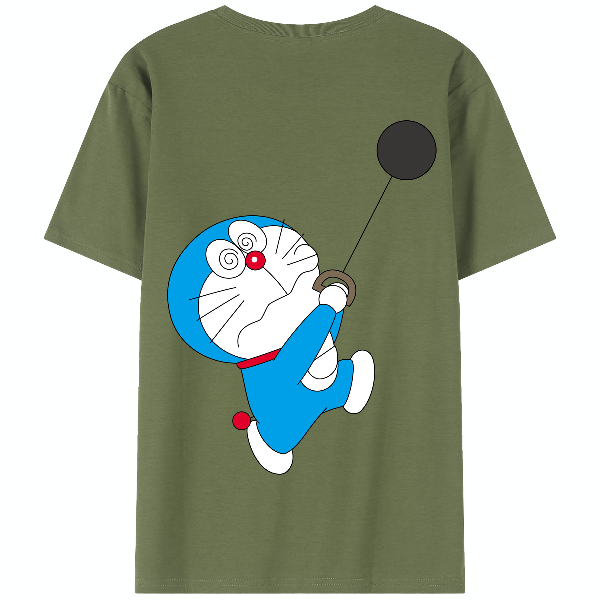（画像用） ドラえもん Doraemon 綿100％半袖Tシャツ（背面プリント）